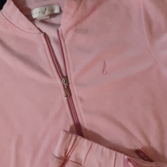 PINK TERRY CLOTH SHORT SET SMALL - Picture 2 of 6